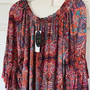 Cupio Peasant Blouse Size L